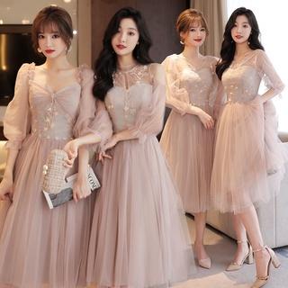 Đầm phù dâu dáng ôm thiết kế đơn giản thời trang mới dành cho nữ