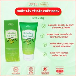 Muối Tắm Tẩy Tế Bào Chết Body RIORI Refreshing Body Scrub 250g – Tẩy Da Chết Toàn Thân Hương Sả Chanh Massage Thư Giãn