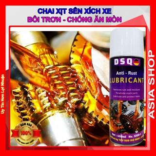 [FSALE] Dưỡng Sên, Vệ Sinh Sên Xe Máy - Dầu Tra Xích Xe Đạp, Chi Tiết Ô tô - Dầu Bôi Trơn Chống Kẹt - DSQ Anti Rust