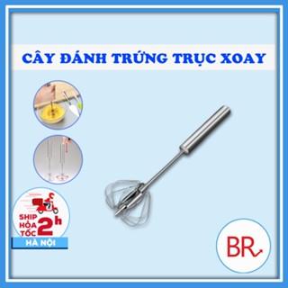 [Mã SKAMLS0512 giảm 20000 đơn 0Đ] Cây Đánh Trứng Inox Có Trục Xoay Tự Động Tiện Dụng - br00324