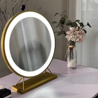 [Mã LIFE121210K giảm 10% đơn 50K] GƯƠNG ĐỂ BÀN TRANG ĐIỂM CÓ LED NHẬP KHẨU, PHONG CÁCH BẮC ÂU size 40cm ( SẴN HÀNG)