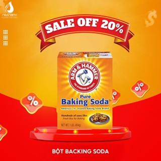 Bột Baking Soda đa công dụng khử mùi, giảm khuẩn, tẩy rửa, làm bánh, chăm sóc da 454g