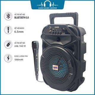 Loa bluetooth mini hát karaoke khuyến mãi mic KA99 - Micro karaoke không dây mini nghe nhạc cực đã