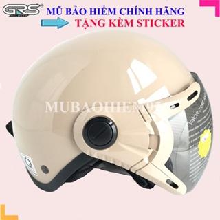 Mũ bảo hiểm nửa đầu nam,nữ hàng chính hãng GRS A33k, mũ bảo hiểm đẹp, nón1/2 có kính