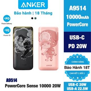 Pin Sạc Dự Phòng 20W Anker A9514 PowerCore 10000mAh,USB-C Max PD 20W,USB-A SCP Max 22.5W [Bảo hành 18 Tháng]