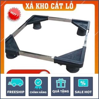Kệ Để Chân Máy Lọc Nước Inox Đa Năng Cao Cấp QP - Điều Chỉnh Theo Kích Thước Trụ Inox, Đế Cao Su