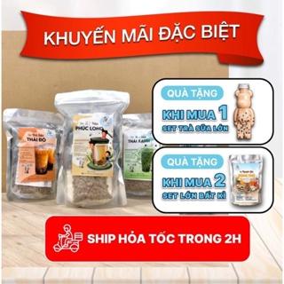 Set nguyên liệu trà sữa tự pha thơm ngon chuẩn vị Phúc Long, Thái Xanh, Thái Đỏ (30-35 ly) - GIAN BẾP NHỎ ORINO