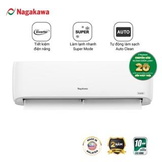 [Mã ELHA10 giảm 6% đơn 5TR] Điều hòa 1 chiều Inverter Nagakawa 12000BTU/H NIS-C12R2H12 - Bảo hành máy nén 10 năm