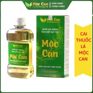 Nước súc miệng cai thuốc lá thuốc lào vĩnh viễn Mộc Can 250ml cai thuốc, khử mùi hôi miệng