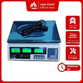 Cân điện tử tính tiền 40 kg, cân điện tử nhà bếp ,cân tính tiền hiển thị 2 màn hình trước sau lưu 7 mức giá sản phẩm