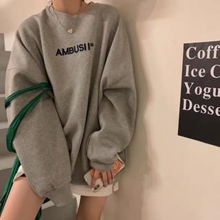 Áo sweater dày dặn AMBUSII, áo nỉ bông nam nữ chất đẹp thời trang giá tốt - tranhungluxury778