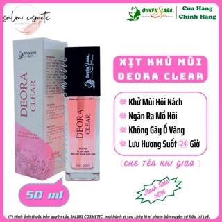Xịt Khử Mùi Hôi Nách DEORA CLEAR - Khử Mùi Hôi Nách, Hôi Chân, Thâm Nách, Ra Mồ Hôi Nách - 50 ml - HÀNG CHÍNH HÃNG