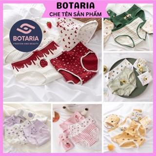 SET Quần Lót Cotton Nữ Hoạ Tiết Cute Thông Hơi Kháng Khuẩn Hút Mồ Hôi Botaria