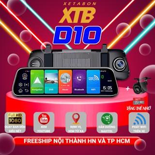 Camera hành trình ô tô D10 độ phân giải FHD, cảnh báo va chạm, lệch làn, hỗ trợ quay đêm, định vị GPS bảo hành 12 tháng