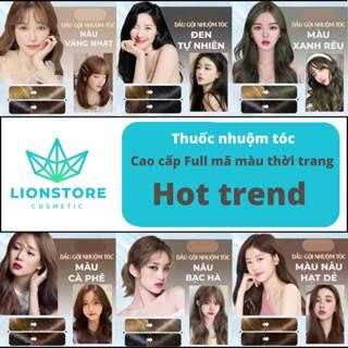 Thuốc nhuộm tóc màu XANH RÊU KHÓI TRẦM kem nhuộm tóc tại nhà màu xanh