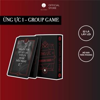 Bộ bài uống rượu drinking game Ừng Ực 1 với 52 lá thử thách phiên bản tiệc tùng với bạn bè