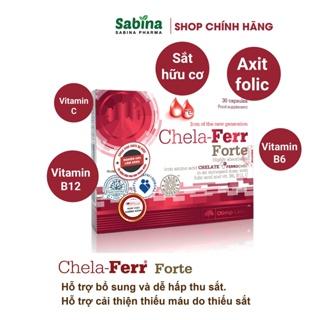 Sắt Chela-Ferr® Forte (Olimp Labs)  –Viên sắt cho bà bầu hỗ trợ bổ sung và dễ hấp thu sắt 30 viên, 14,4g