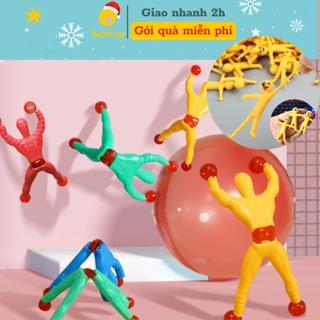 Siêu nhân người dính tường kéo dài người nhện cao su đồ chơi trẻ em cho bé trai bé gái leo tường bé 3 4 5 6 7 8 9 tuổi