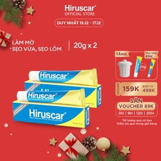 Bộ 2 Gel cải thiện sẹo vừa, sẹo lõm, sẹo thâm Hiruscar Gel 20g
