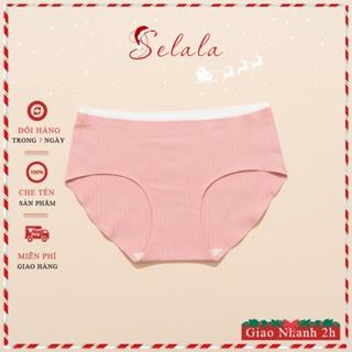 Quần Lót Nữ Cotton Selala Cạp Vừa Cao Cấp Kháng Khuẩn Không Viền QC09