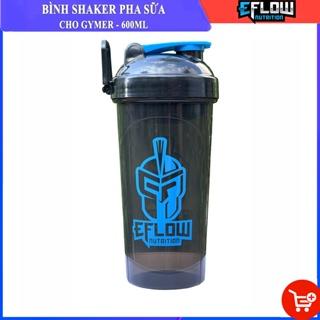 Bình nước thể thao Shaker - 600 ml - Bình lắc Shaker pha sữa cho người tập GYM