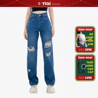 Quần Jean Ống Rộng Nữ Cao Cấp Hack Dáng Tiqi Jeans B2-1941