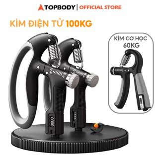 Kìm Bóp Tay, Kìm Tập Cơ Tay, Dụng Cụ Tập Gym Tại Nhà Điều Chỉnh Lực Có Đếm 10-100kg Topbody