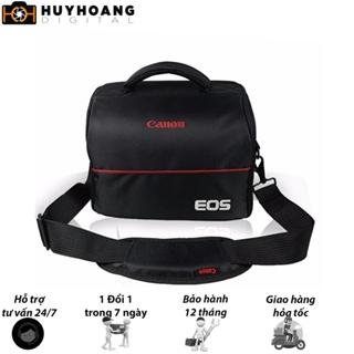 Bộ túi đựng máy ảnh Canon size M và Da cừu lau ống kính (Đen)