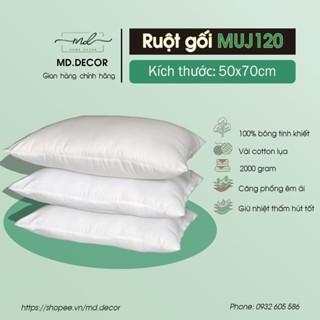 Ruột gối nằm Xuất Khẩu Nhật cao cấp MD.Decor - Chăn ga gối kích thước 50cmx70cm