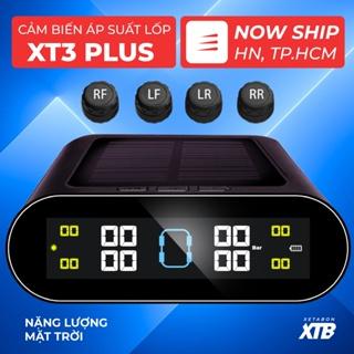 (Bảo hành trọn đời)Cảm biến áp suất lốp ô tô xe hơi gắn ngoài cao cấp XETABON-Pin sạc năng lượng mặt trời, màn hình LCD