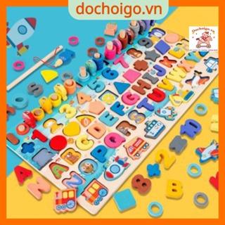 Đồ chơi cho bé bộ bảng số thông minh kèm trò chơi câu cá phát triển trí tuệ cho trẻ em 2 3 4 5 6 tuổi dochoigo,vn