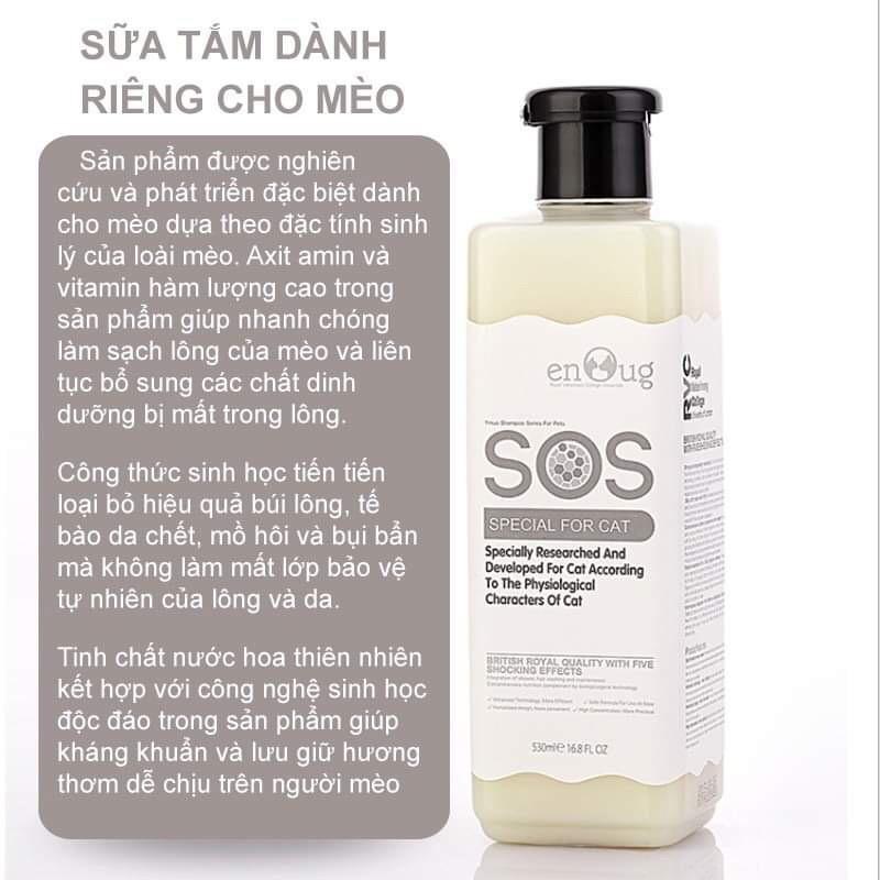 Sử dụng sữa tắm SOS có giúp giữ lông và da của chó mèo sạch và khỏe mạnh không?