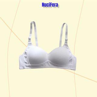 Áo lót ngực nữ sinh cotton không gọng mút đệm mỏng, thoáng mát NuciFera AL41